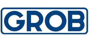 Logo de GROB, fabricant de centres d'usinage et solutions de production industrielle.