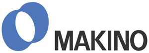 Logo de Makino, fabricant de machines-outils de précision et d'équipements industriels.